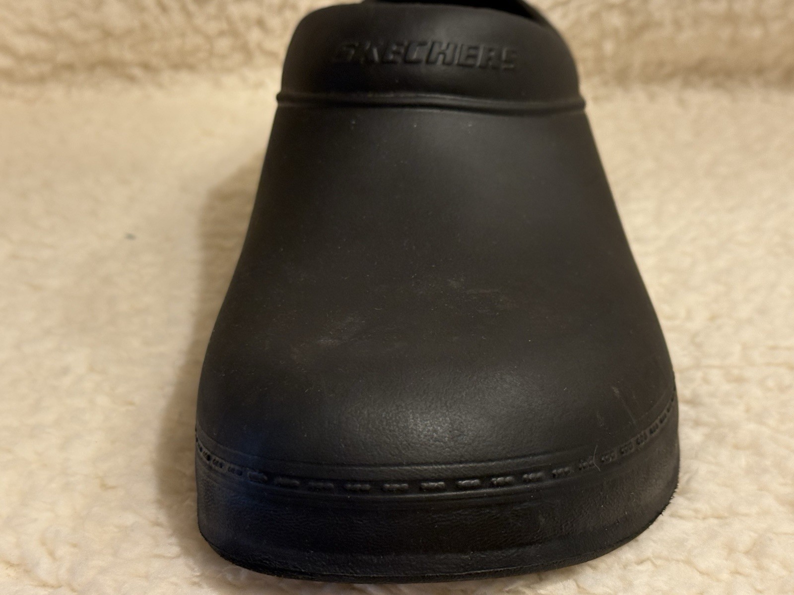 Men’s Sketcher’s Work Slip Resistance Size 12 Black Slip-on Used