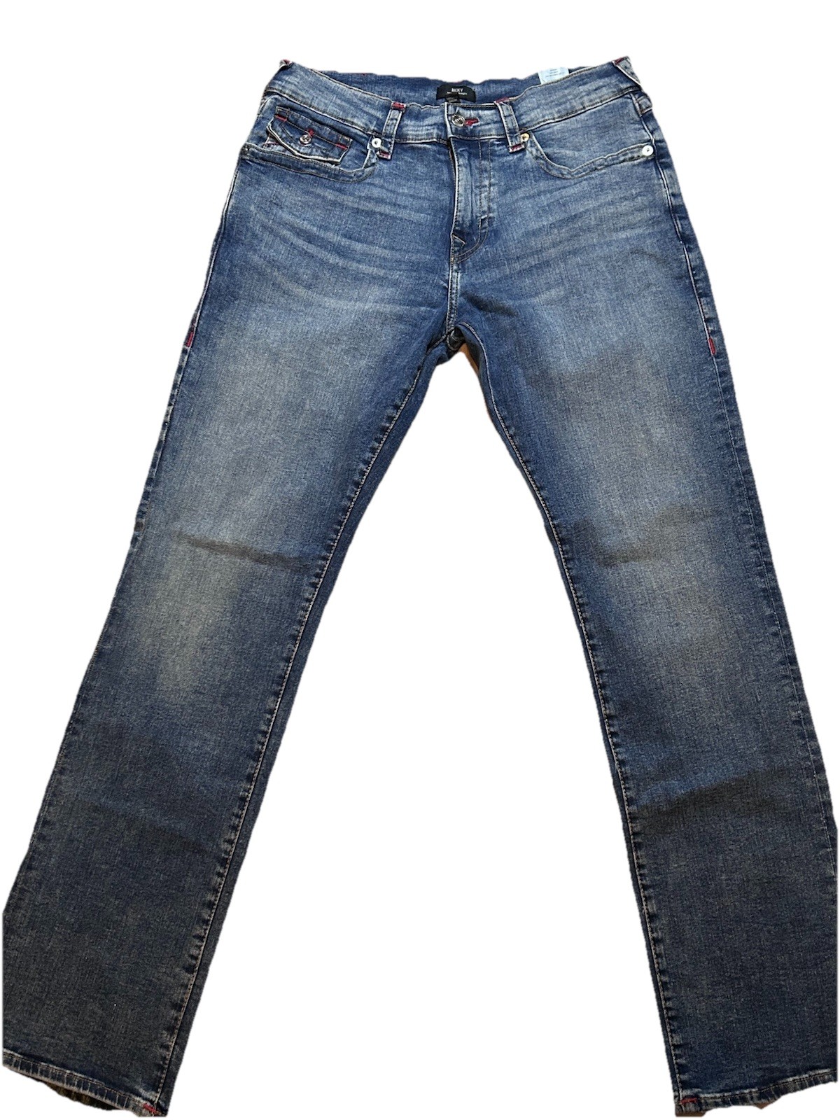 True Religion Men’s Blue Medium Wash Denim Jeans Relaxed Straight 5-Pocket