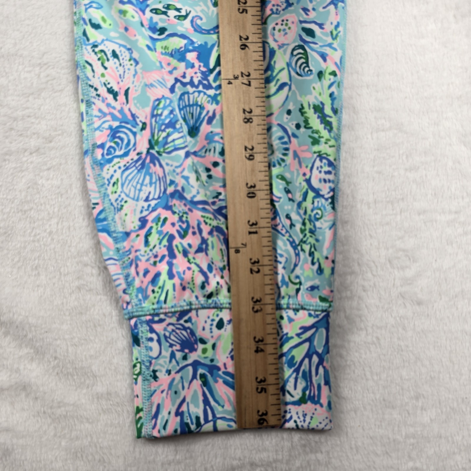 Lilly Pulitzer Luxletic Island Women’s Mid Rise 28″ Jogger UPF 50+ Size XL