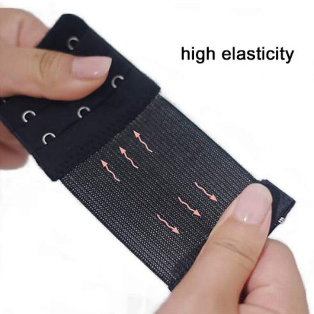 4Pcs Adjustable Bra Extender 2/3/4 Hooks with Elastic Underwear Strap Extension