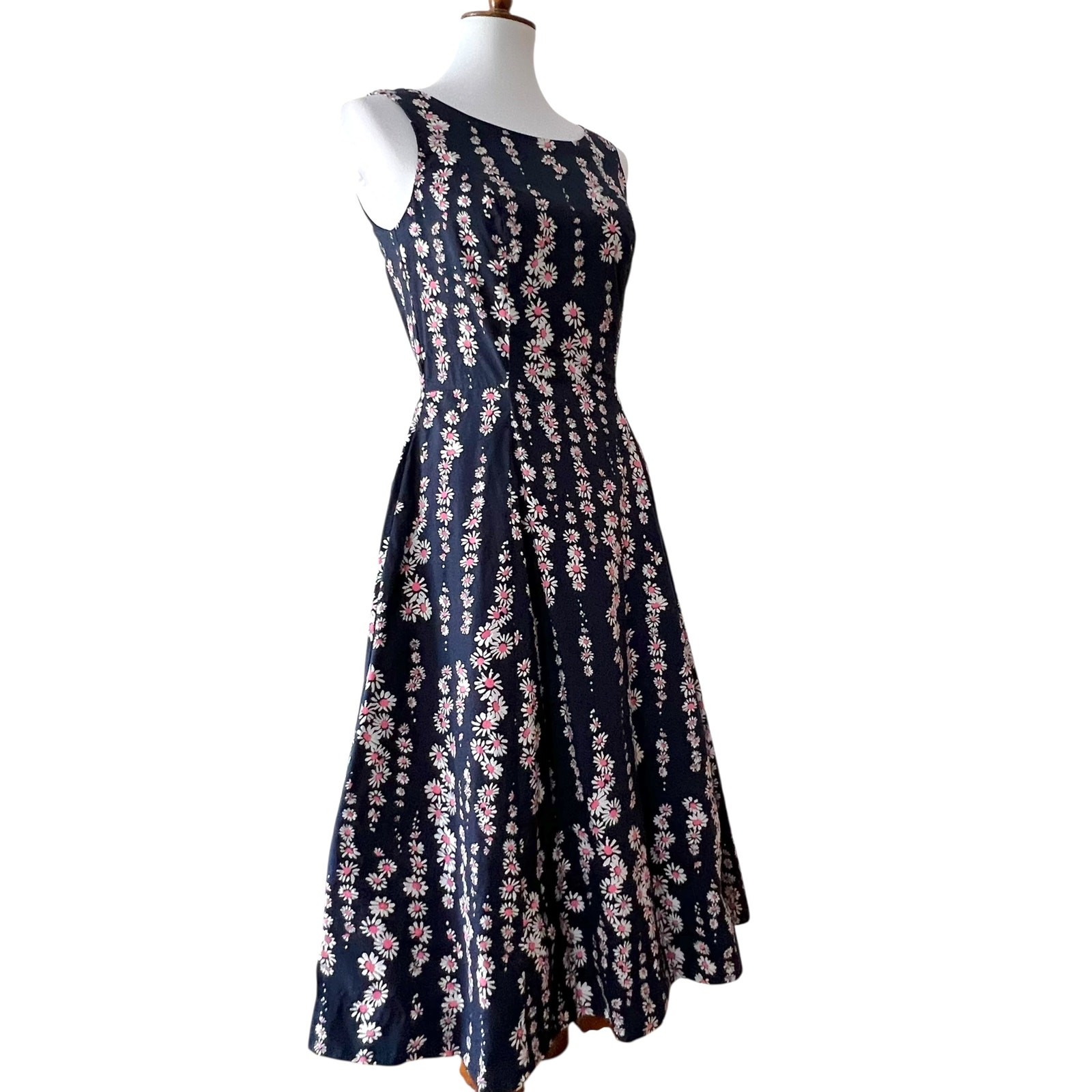 Boden 4 Dress Small Cotton Retro Classic 50s Style Wedding guest Cottage Daisies