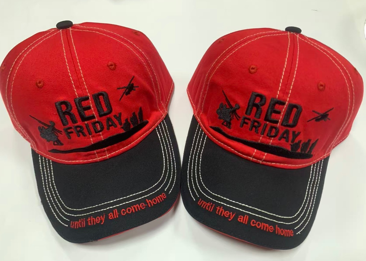 RED FRIDAY “Until They All Come Home” Embroidered Baseball Cap Military Dad Hat