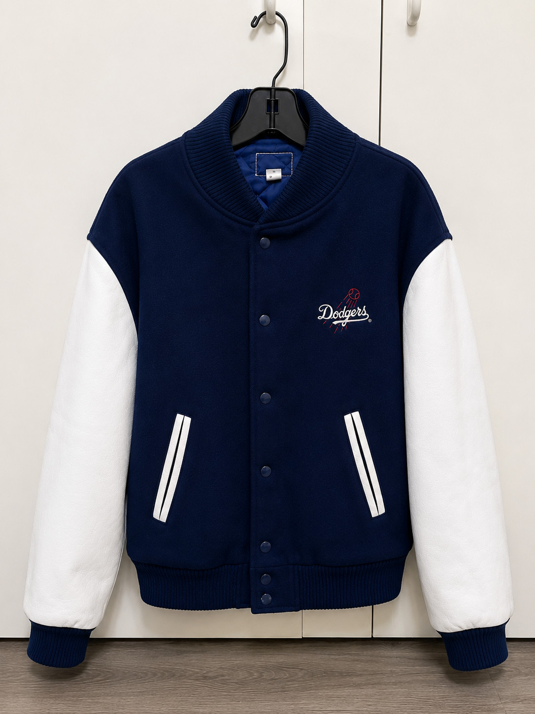 Vintage Los Angeles Dodgers Wool & Leather Varsity Jacket – Blue/White Embroider