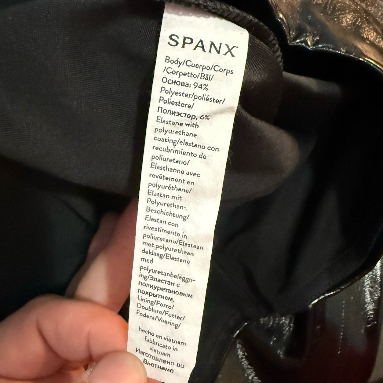 Spanx Black Faux Leather Leggings – Women’s XL – EUC Fast Shipping