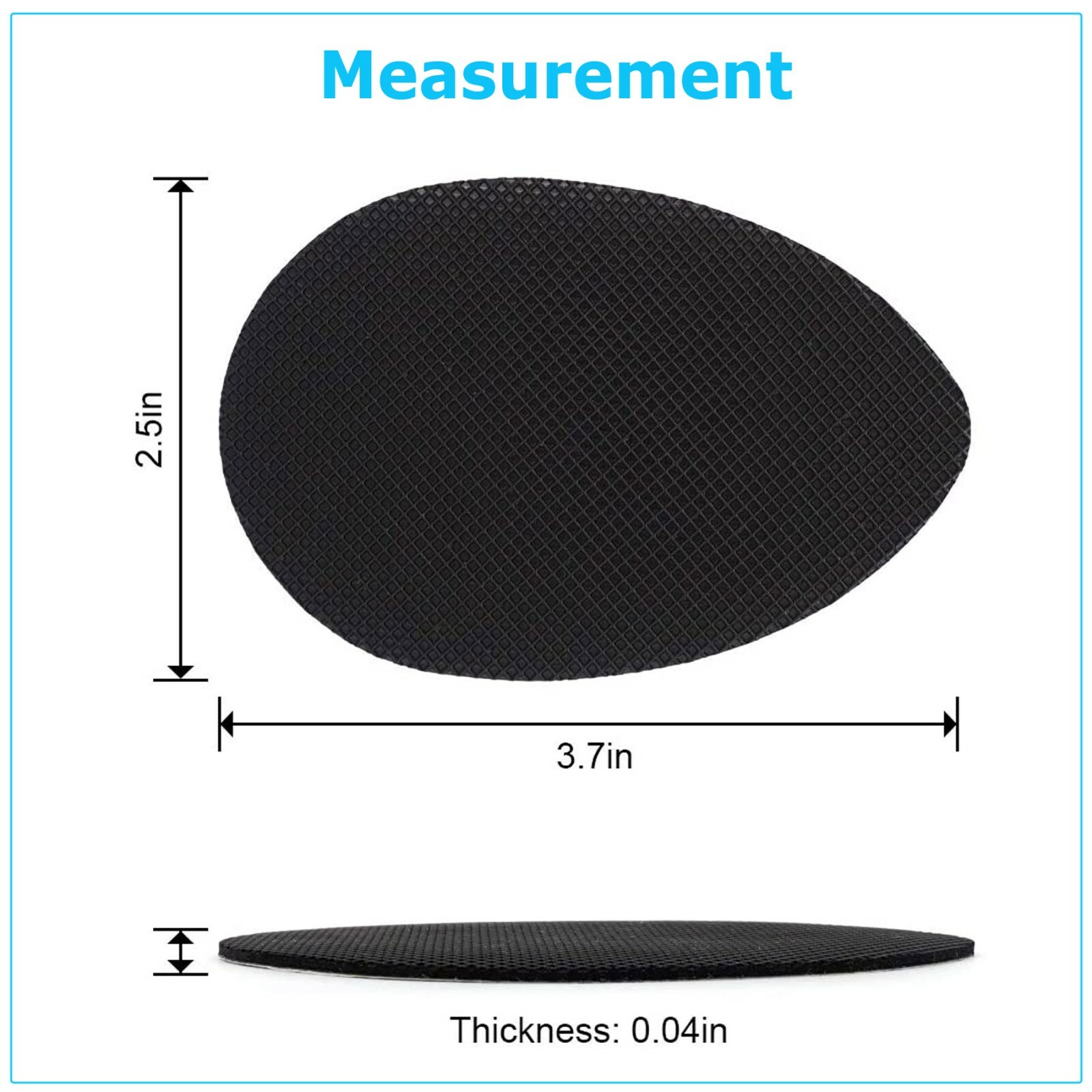 4PCS Anti-Slip Shoes Heel Sole Grip Protector Pads Non-Slip Cushion Adhesive