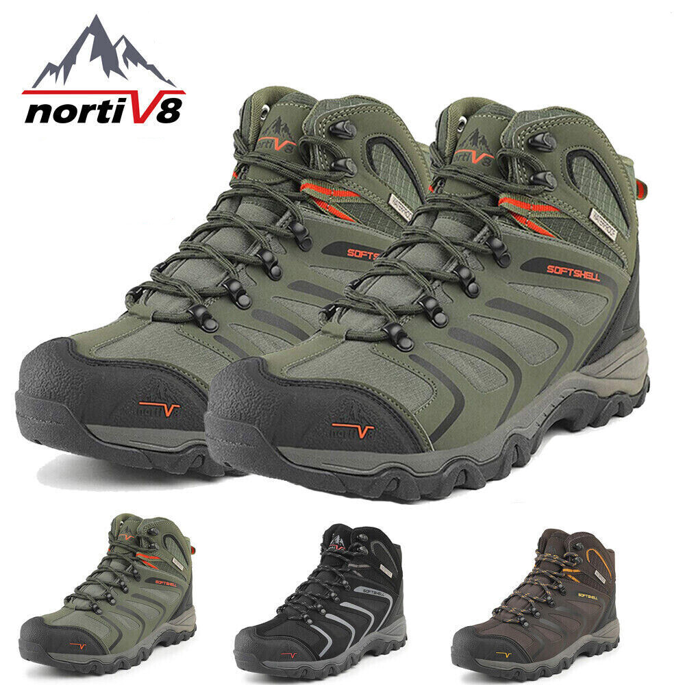 NORTIV 8 Men’s Hiking Boots Outdoor Lightweight Waterproof Non Slip Travel Shoes