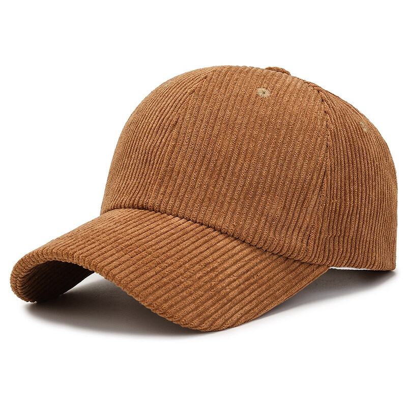 Corduroy Dad Hat Baseball Classic Adjustable Soft Plain Cap Unisex Cotton Hat