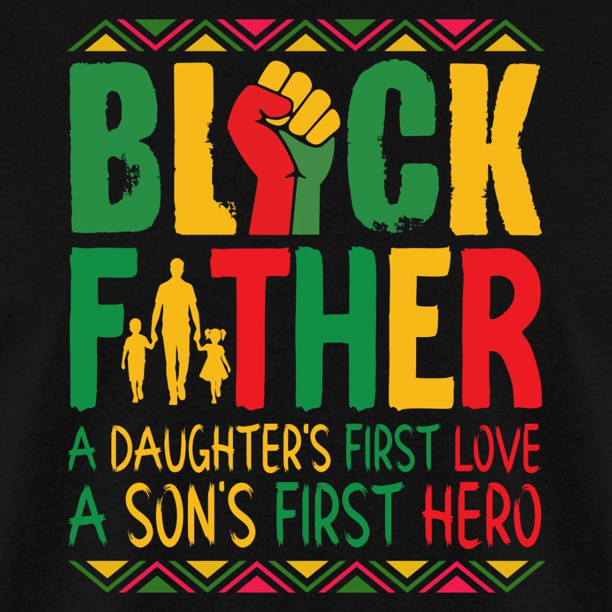 Black Father | Juneteenth Father’s Celebration Men’s T-Shirt