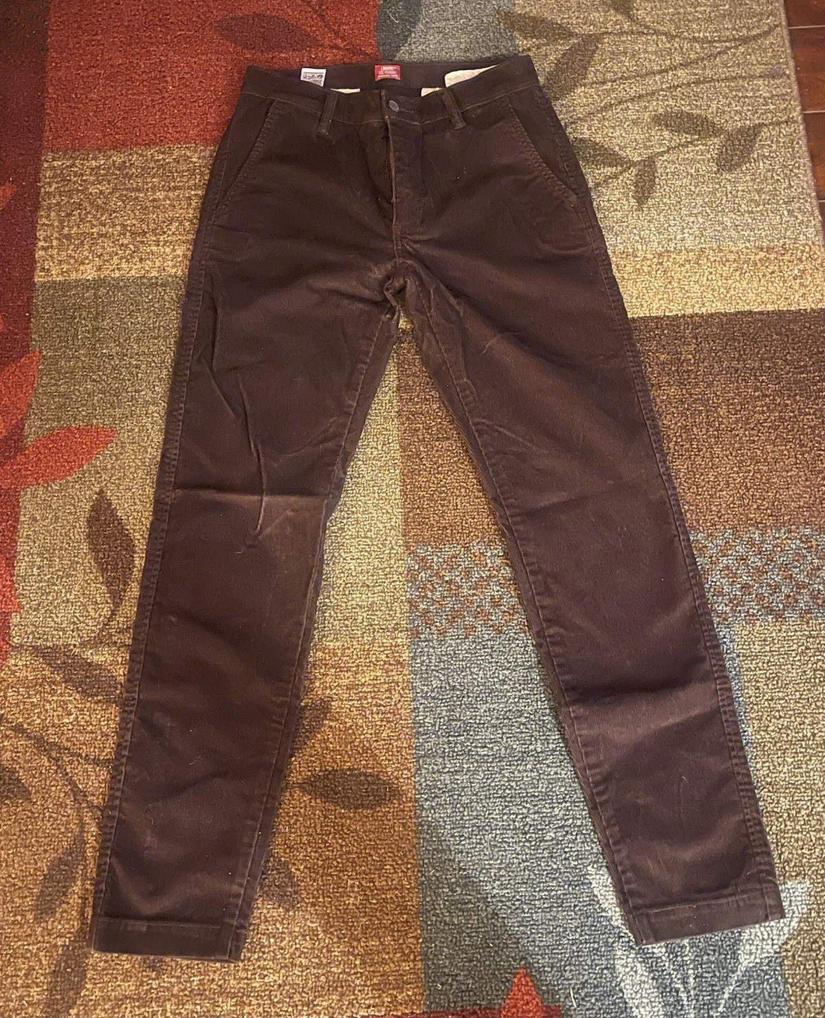 Levi’s XX Chino Brown Corduroy Tapered Slim Fit Pants Men’s 30W Pockets