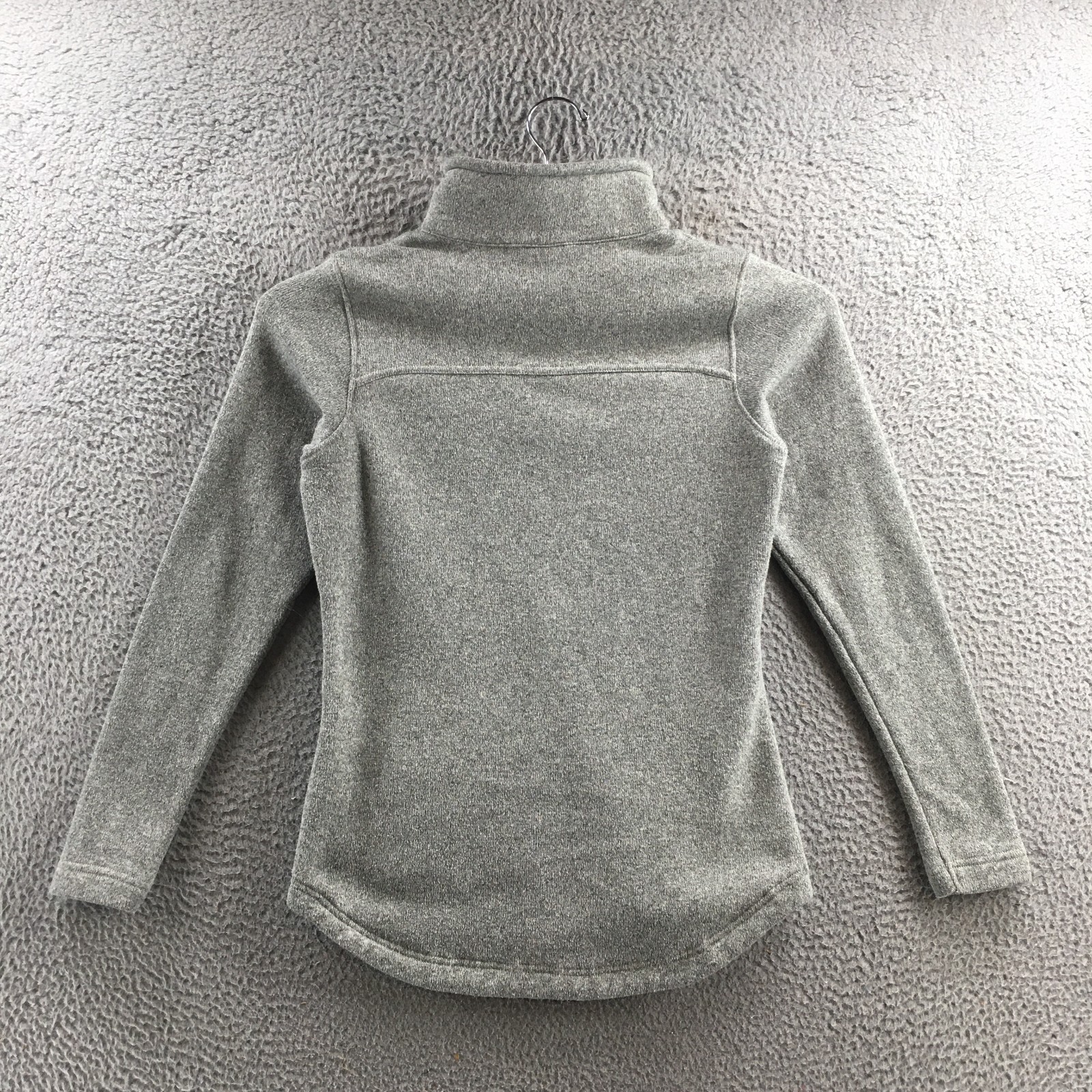 Columbia Canyon Point Fleece Full Zip Sweater Women M Gray Polyester Long Sleeve
