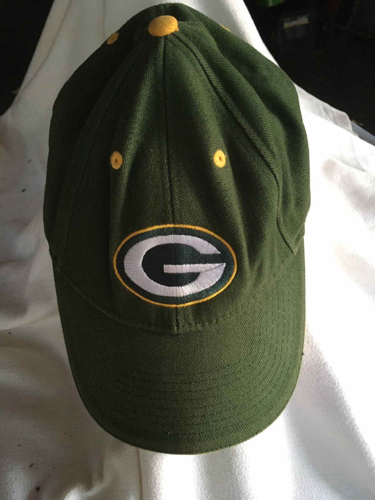 Green Bay Packers Vintage NFL Baseball Cap Embroidered Logo Adjustable