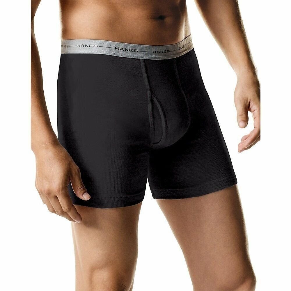 Hanes Men’s Tagless Boxer Briefs 10-PACK Underwear S, M, L XL Colors May Vary