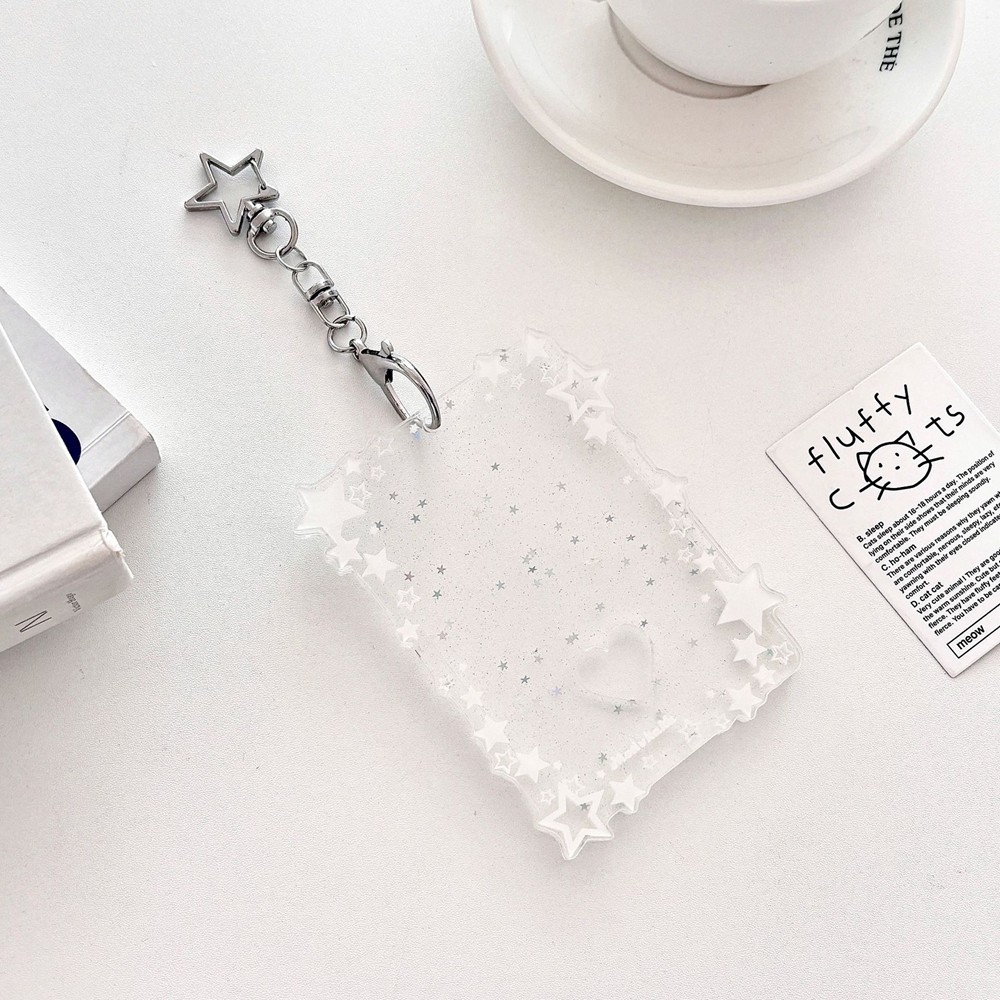 1Pcs Acrylic Creative Photocard Holder Keychains for Idol Photo Display Gift
