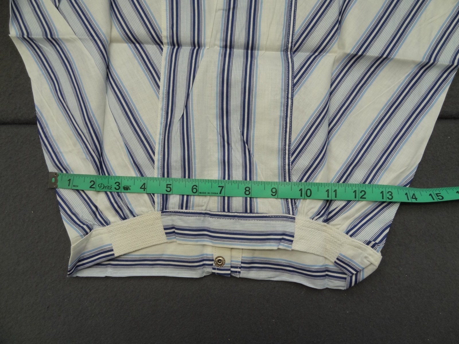NEW Gripper Snap 28 Yoke Front Striped Boxer Short VTG 50s 60s Athletic Vat Dyed