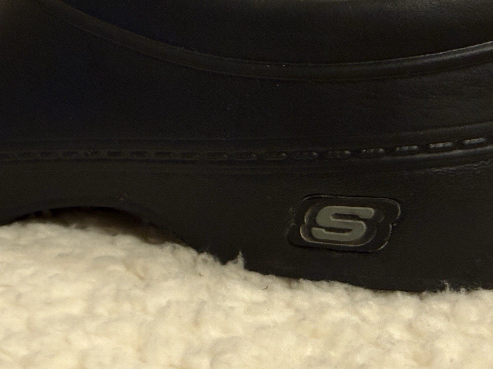 Men’s Sketcher’s Work Slip Resistance Size 12 Black Slip-on Used