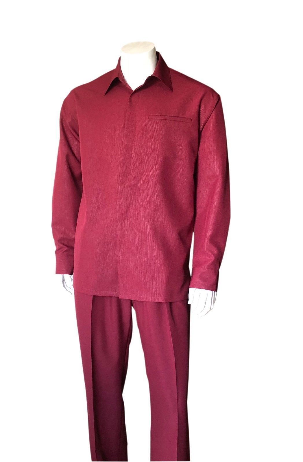 Men’s Long sleeves casual suit Jacket with Pants 5 colors, Polyester, M2763