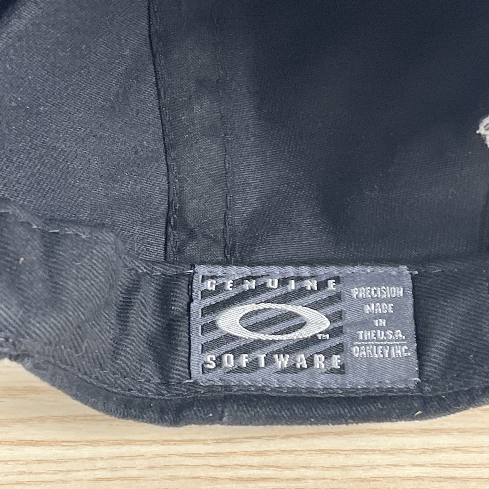 Vintage 90s Oakley Software O Matter Black Adjustable Snapback Baseball Hat