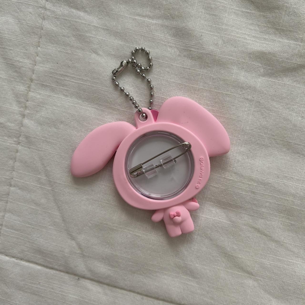 Sanrio Pink Photo Holder Keychain Badge Holder Kawaii Japan