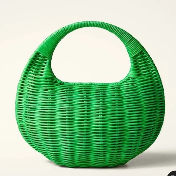 Kate Spade New York – Target Green Wicker Crescent Bag