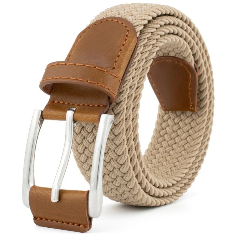 Elastic Fabric Braided Belt,Enduring Stretch Woven Belt for Unisex Men/Women/Jun