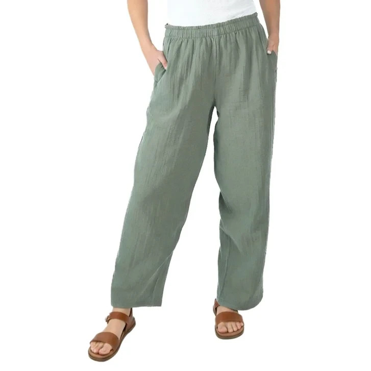 Coldwater Creek Women’s Cotton Gauze Pull-On Pant