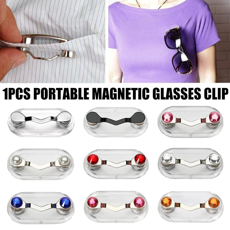 Magnetic Eyeglass Holder Keep Glasses Safe Magnetic Eyeglass Holders ID Badge