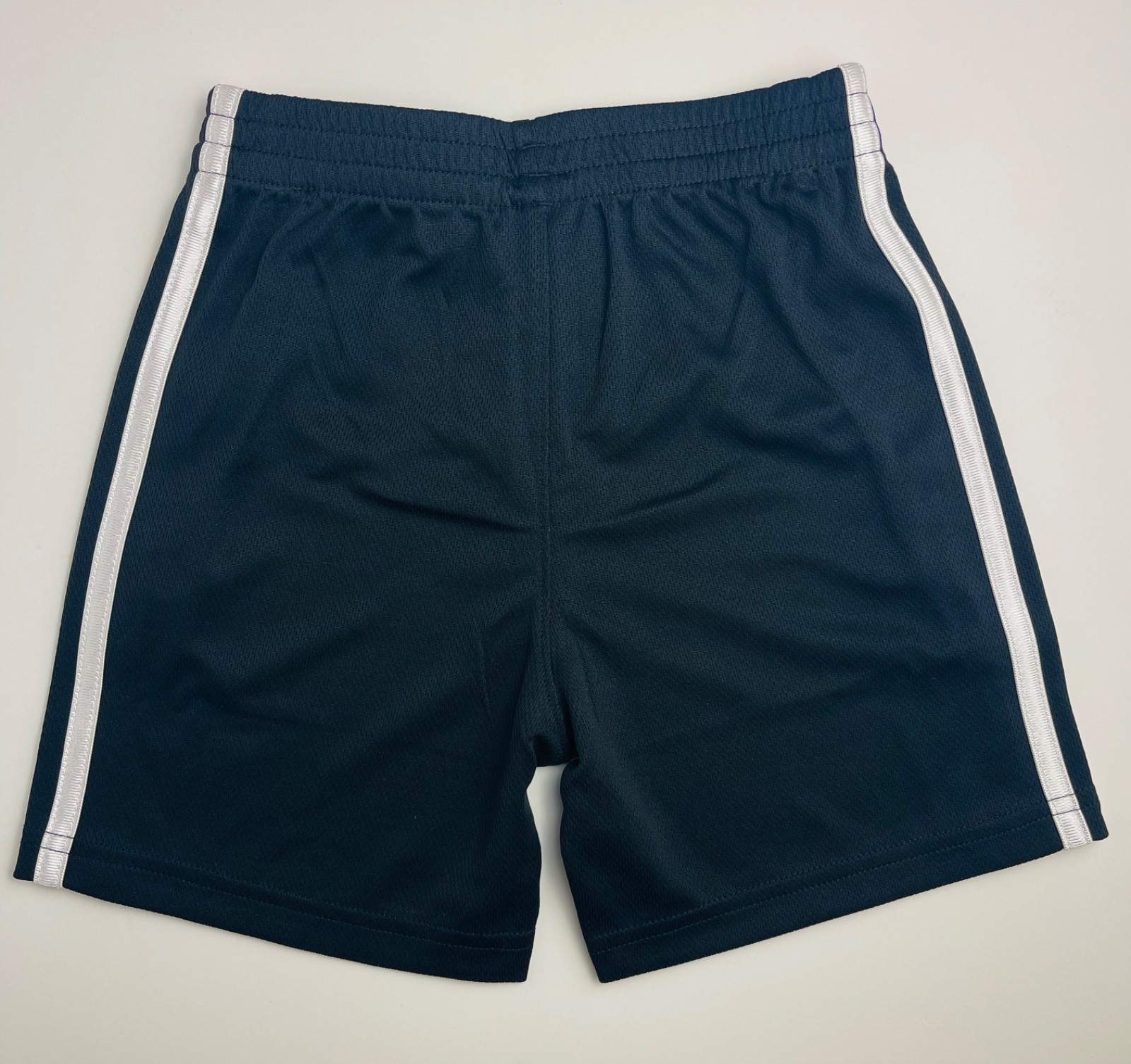 NWT Boys adidas squadra Basketball gym shorts Black Gray Blue White graphic logo
