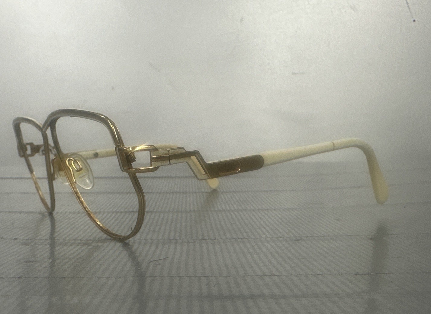 CAZAL White And Gold Sunglasses Only Frames