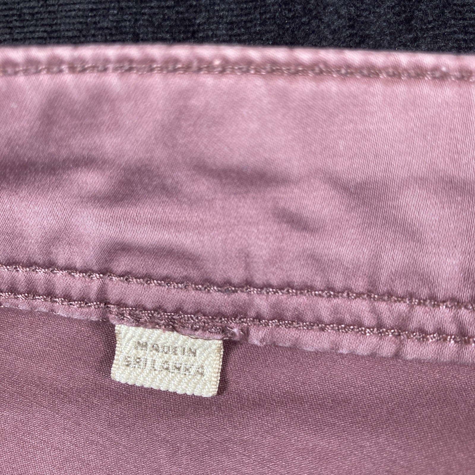 Burberry Brit Women’s Pink Cotton Blend Made in Sri Lanka Pants, Size 29