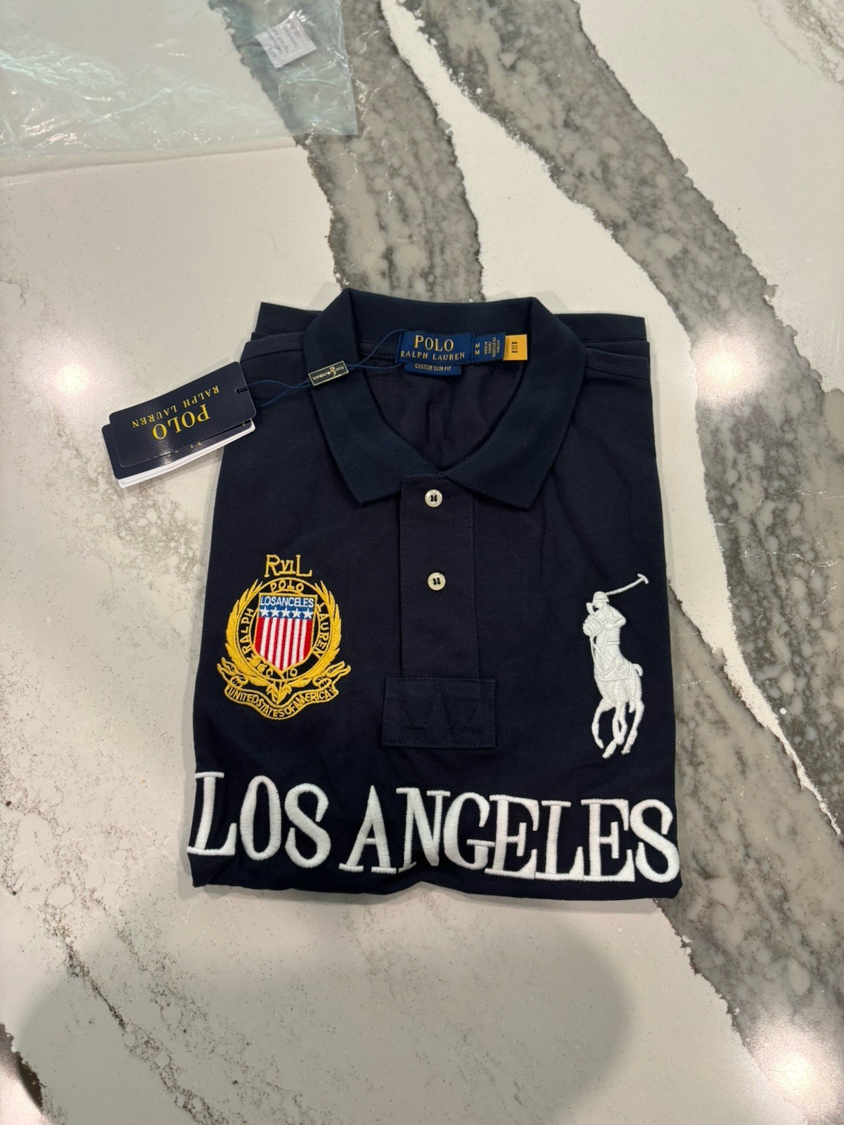 Polo Ralph Lauren Los Angeles Cali #3 Polo Shirt Big Pony Chief Keef Jersey Sz M
