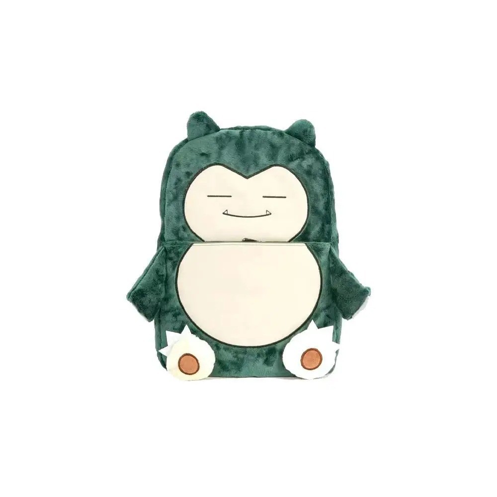 Pokemon Snorlax Plush Backpack Cute Anime School Bag Kids Travel Bookbag