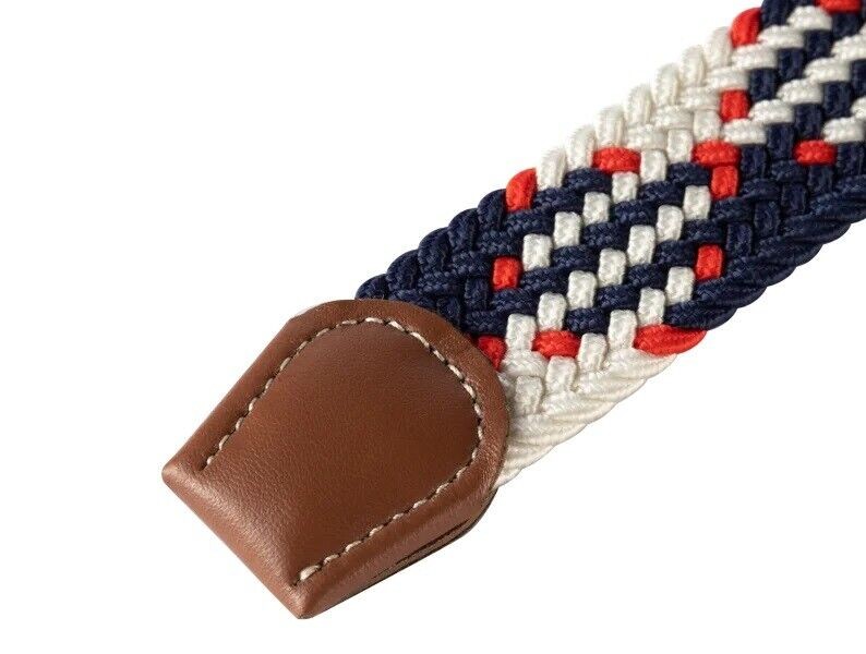 Mens Womens Belt Unisex Elastic Stretch Braided Fabric Enduring Woven Diff Sizes