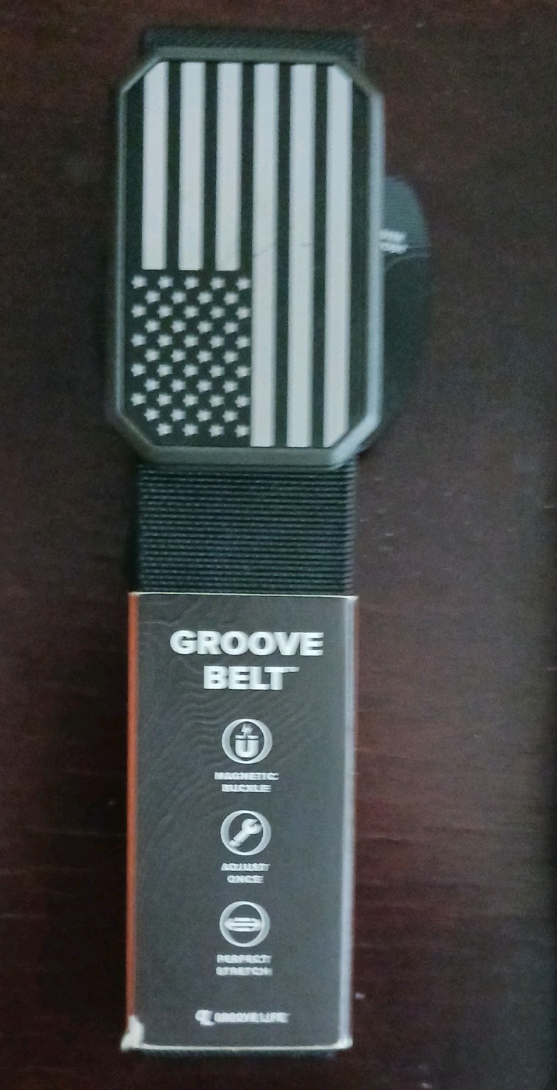 Groove Belt Hero Flag Adj/Fit Magnetic Belt OS most Brand New Lifetime Warranty