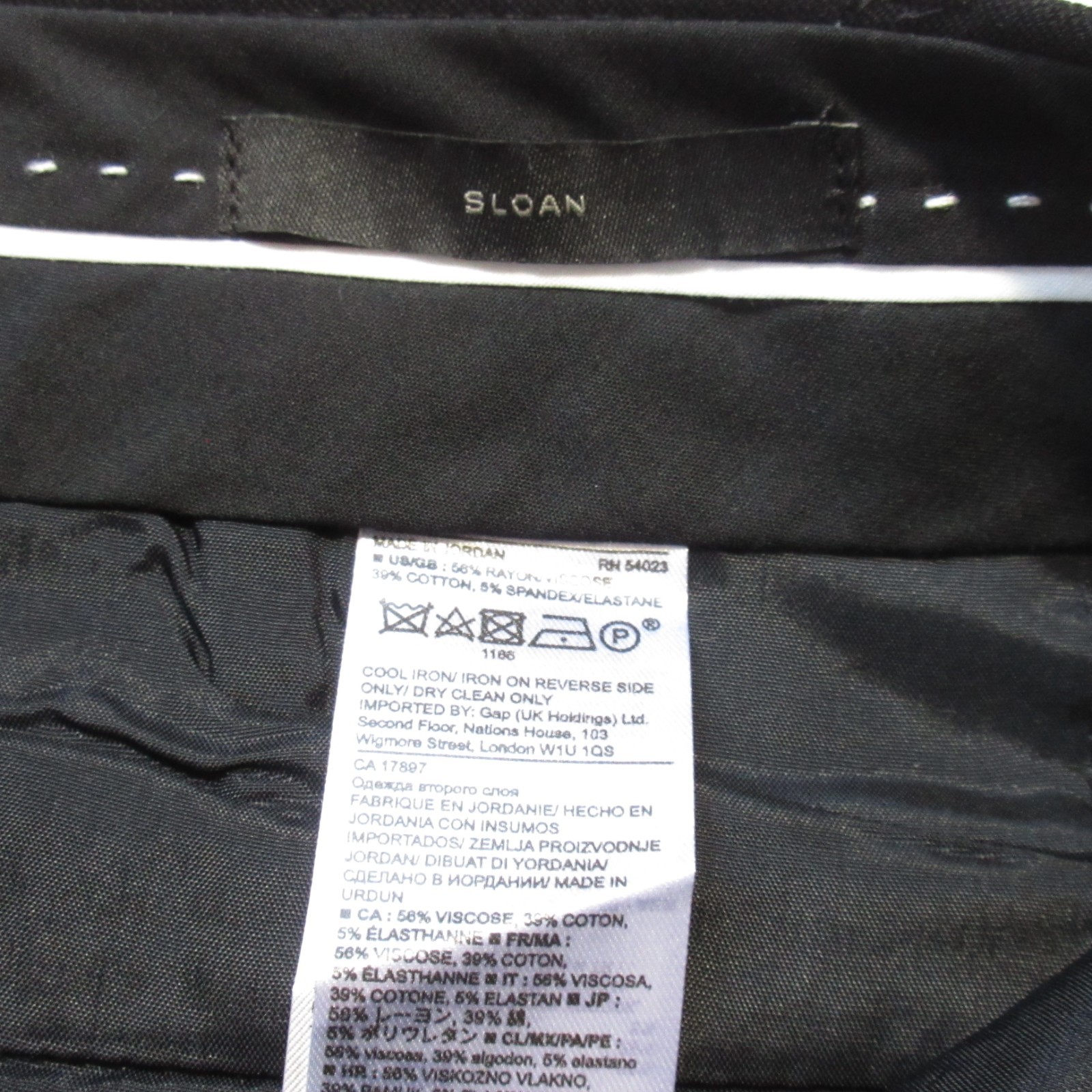 NWT Banana Republic Sloan Fit Skinny in Black Bi-Stretch Slim Ankle Pants 0