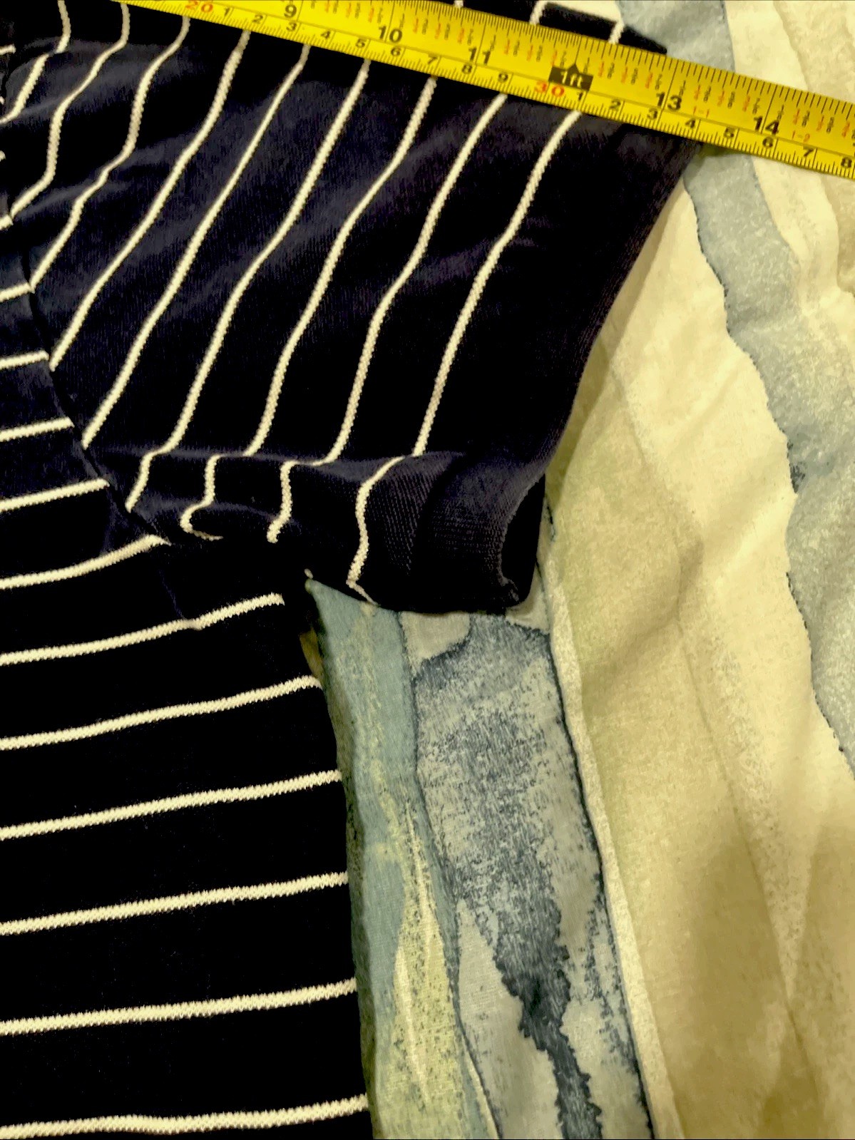 Polo Ralph Lauren Shirt Mens XL Custom Slim Fit Navy Blue White Striped Polo