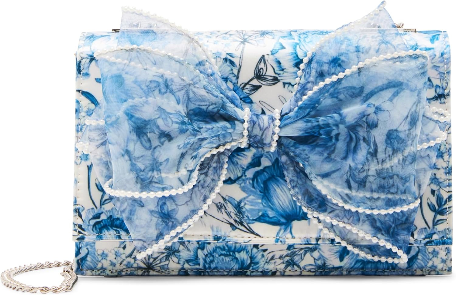Chic Pearl Trimmed Bow Bag for Women – Stylish Accessory for Any Occasion