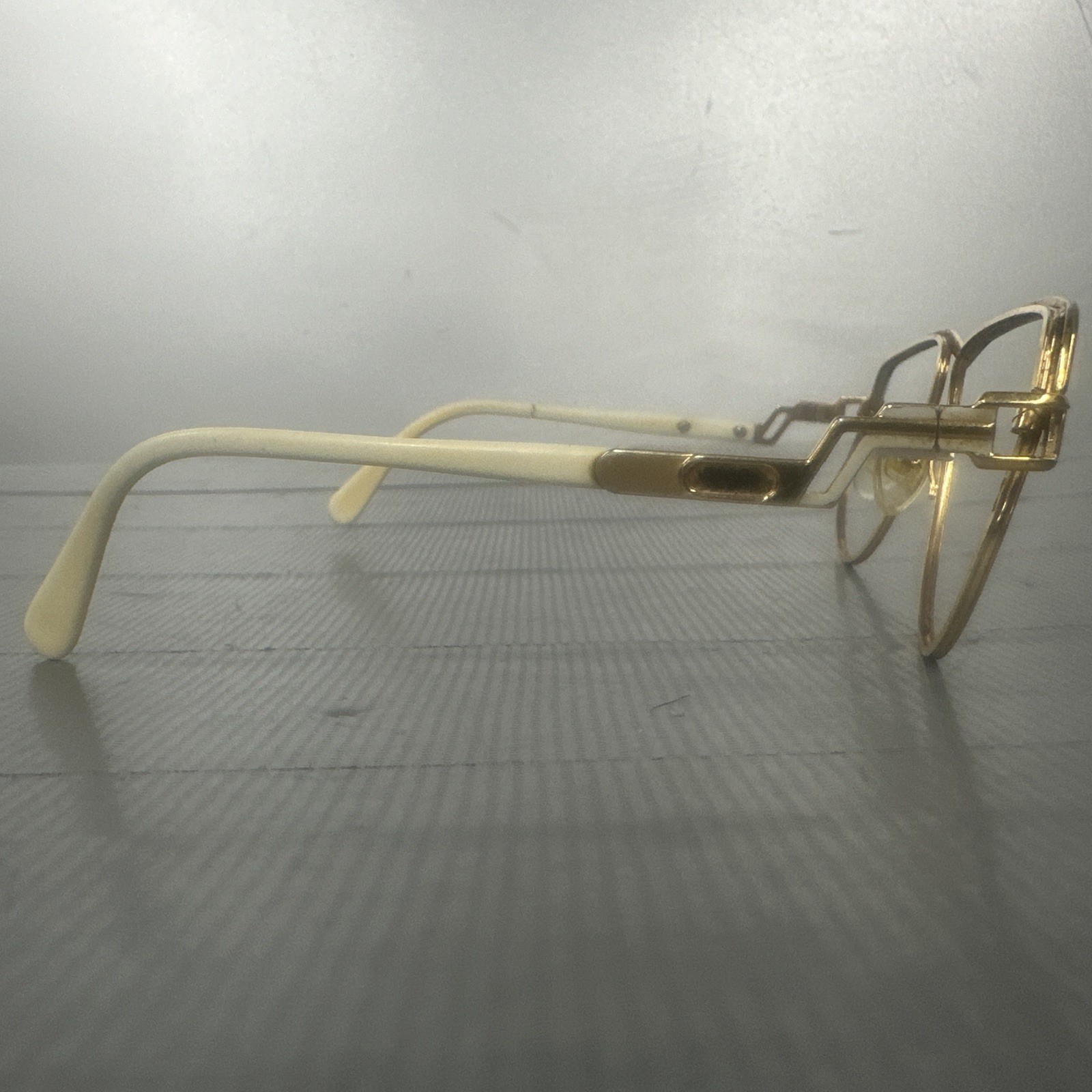 CAZAL White And Gold Sunglasses Only Frames