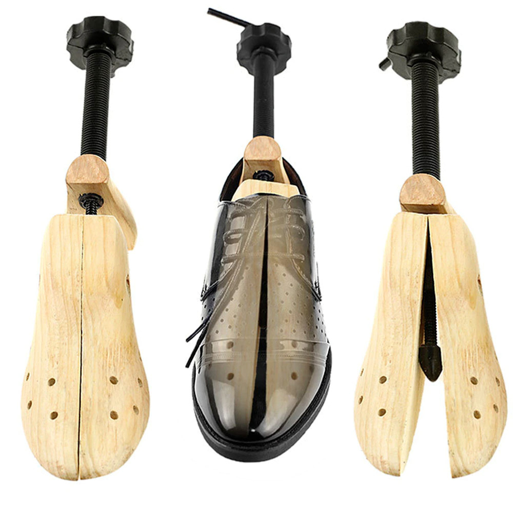 2-Way Wooden Adjustable Shoe Stretcher Expander Men Women Boot Size US 4-14