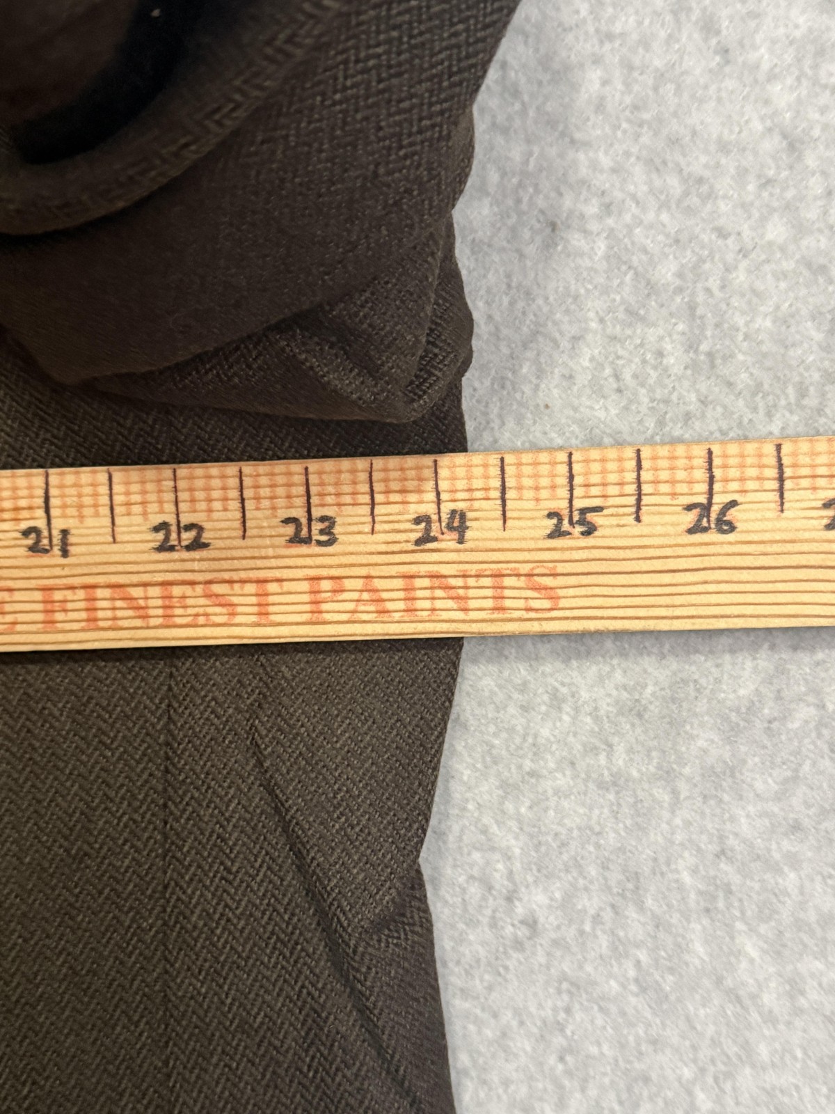 Andrew Fezza Orvis Suit Mens 48L 44×32 Wool Herringbone 2 Piece Jacket Pants