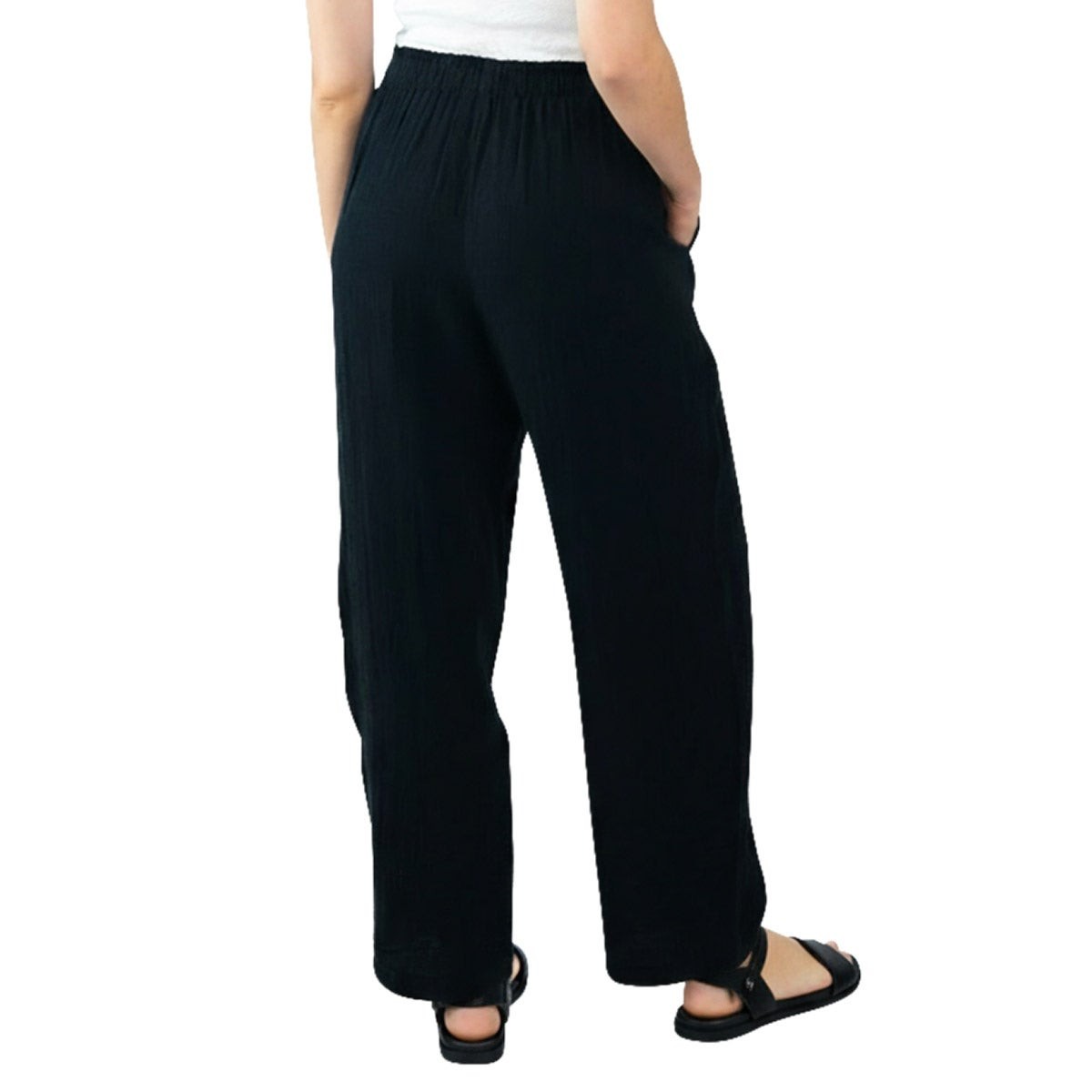 Coldwater Creek Women’s Cotton Gauze Pull-On Pant