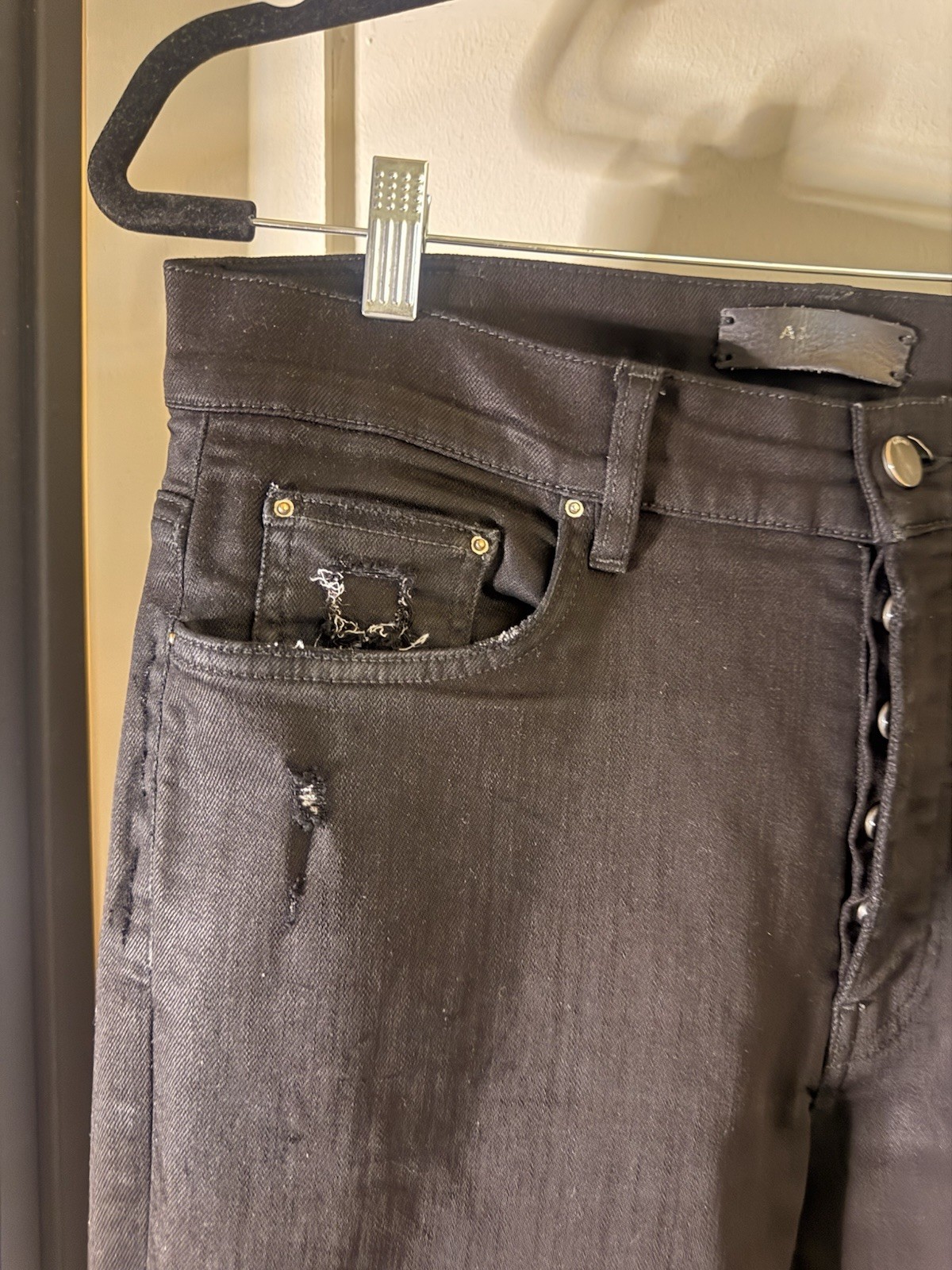 AMIRI Black MX1 Skinny Jeans Size 32 Made in USA