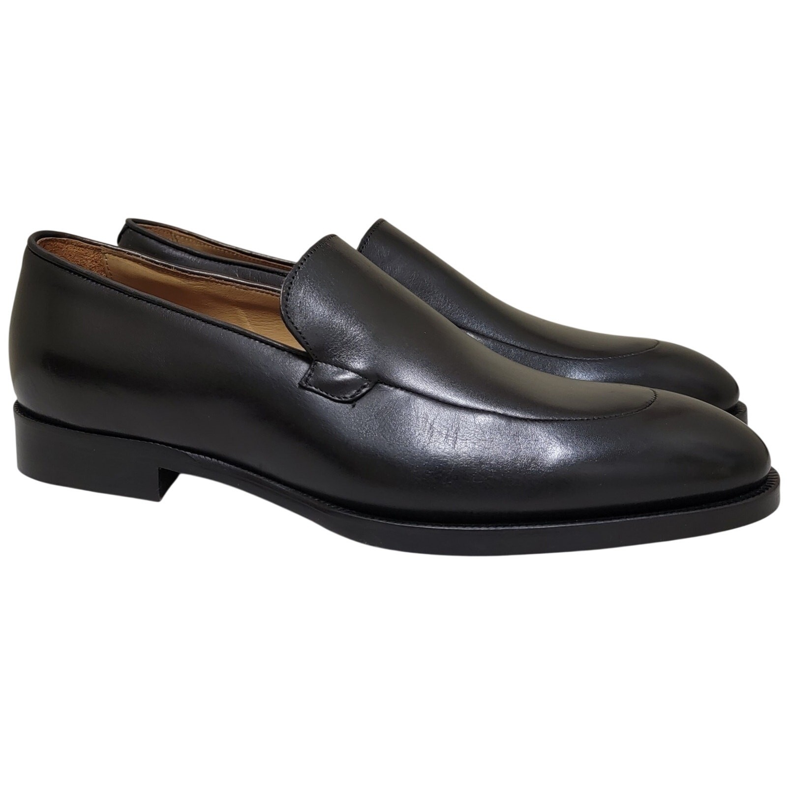 Bruno Magli Men Pertini Slip On Loafers Size US 9M Black Leather