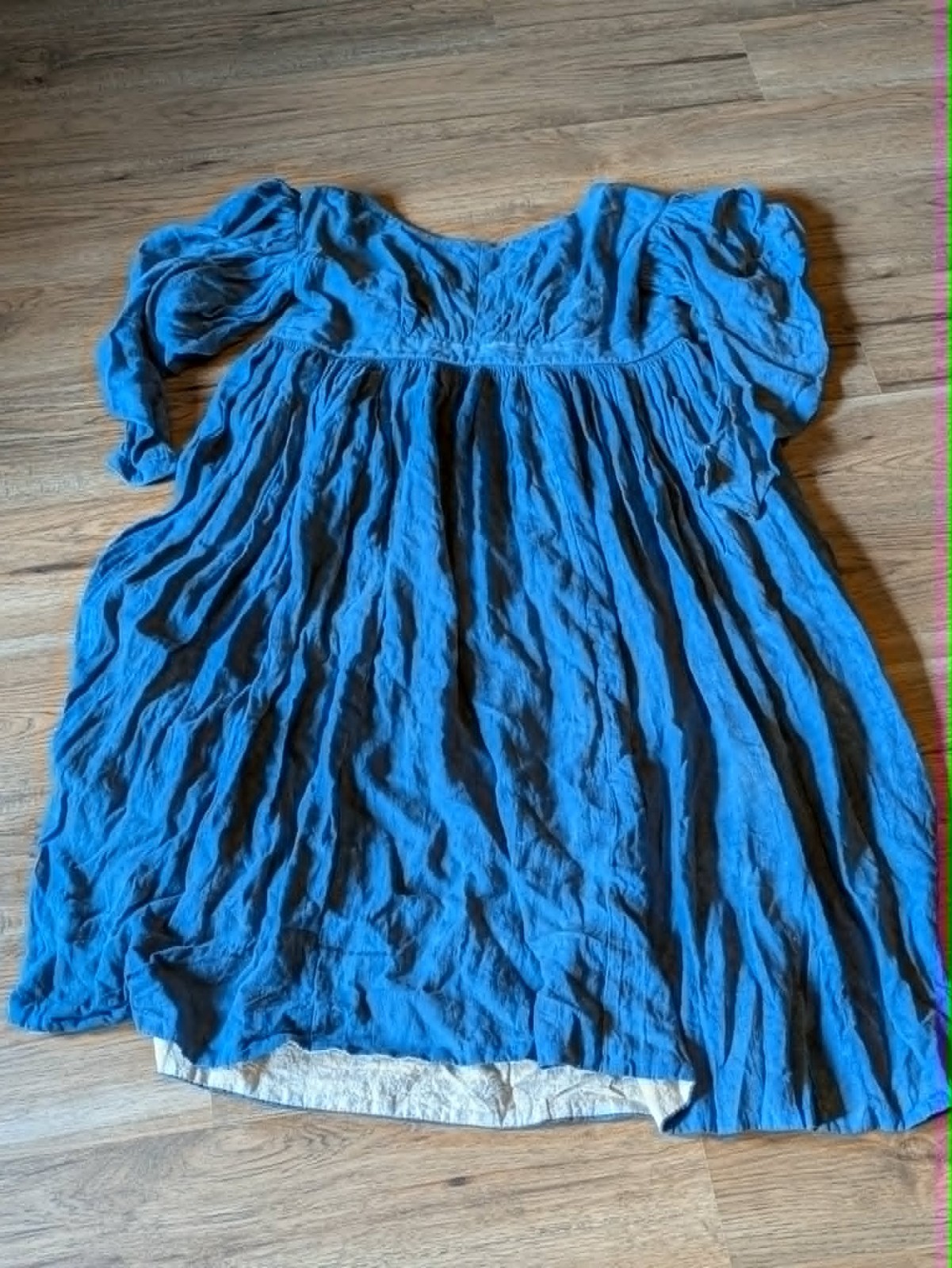 Hand Dyed Hand Sewn 1830s Reproduction Linen Dress