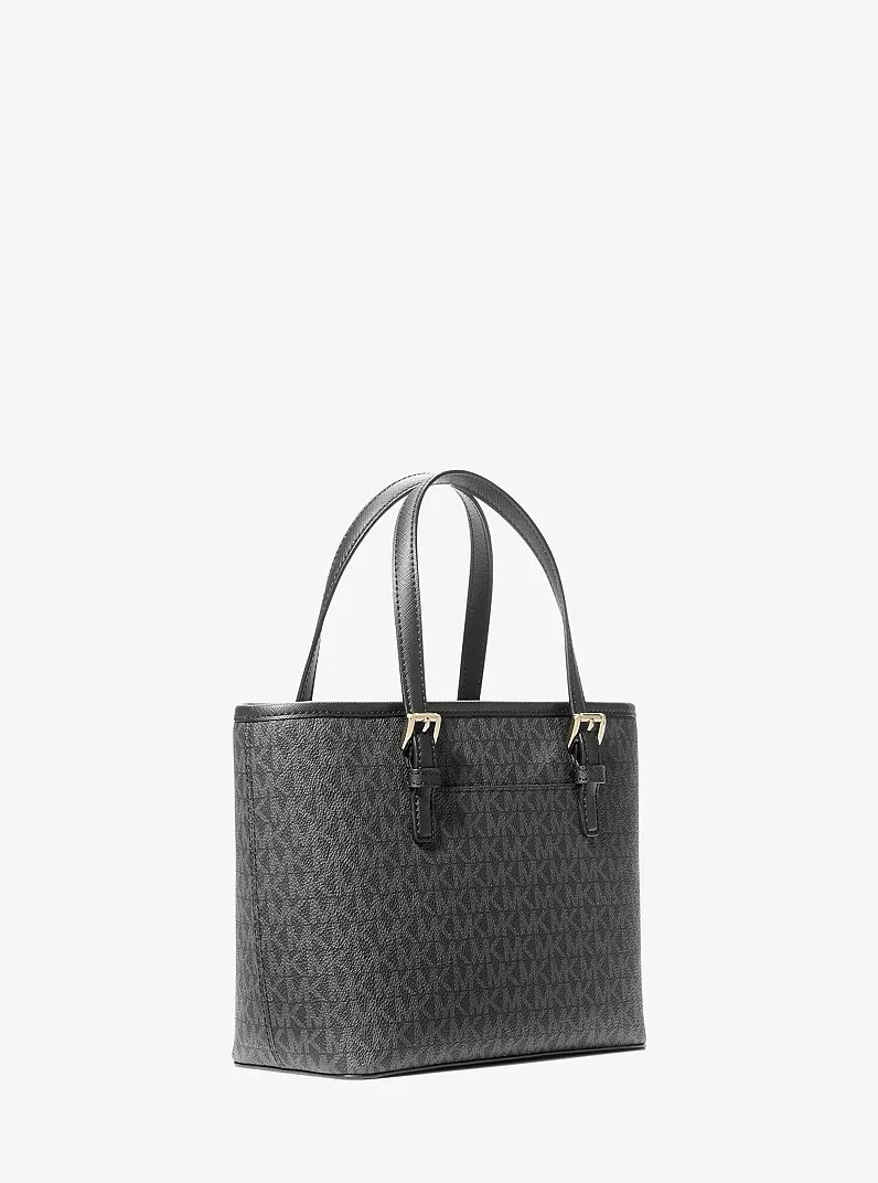 Michael Kors Michael Kors XS Carry All Jet Set Travel Women’ Tote (BLACK SIG/GOL