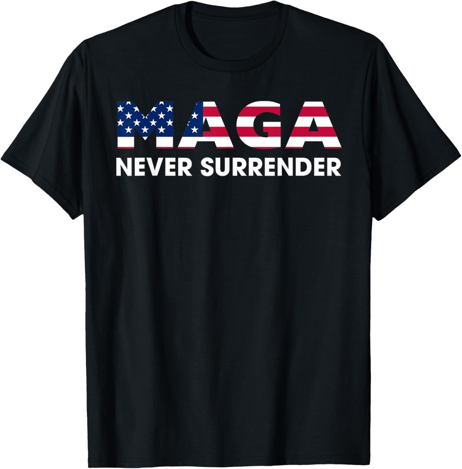 Trump 2024 MAGA Never Surrender Design Politic Unisex T-Shirt