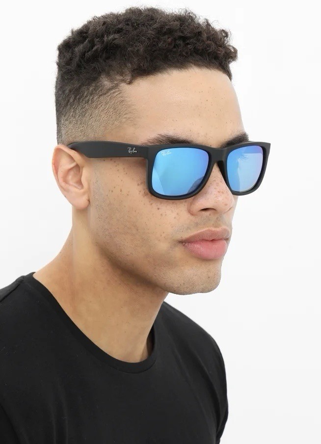 Ray-Ban Polarized Sunglasses Rb4165 Blue Mirror 622/55 Men Sport Sunglasses