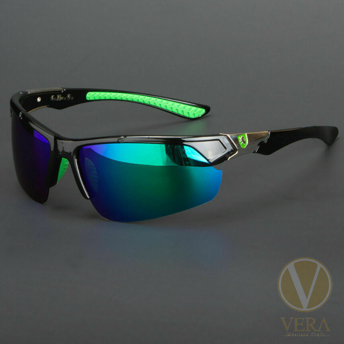 New Men Polarized HD Sunglasses Sport Wrap Around Mirror Driving Khan Sunglasses