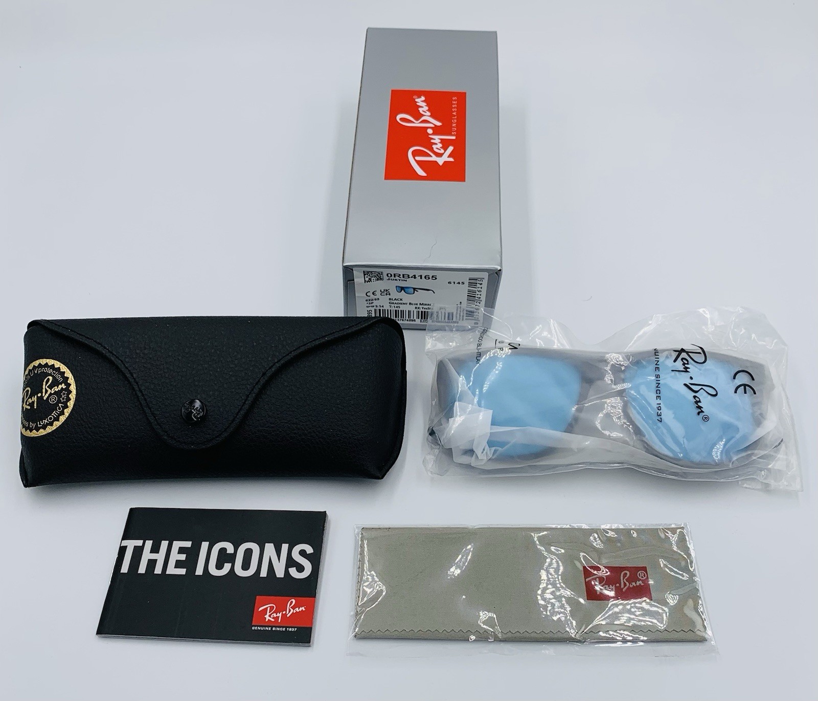 Ray-Ban Polarized Sunglasses Rb4165 Blue Mirror 622/55 Men Sport Sunglasses