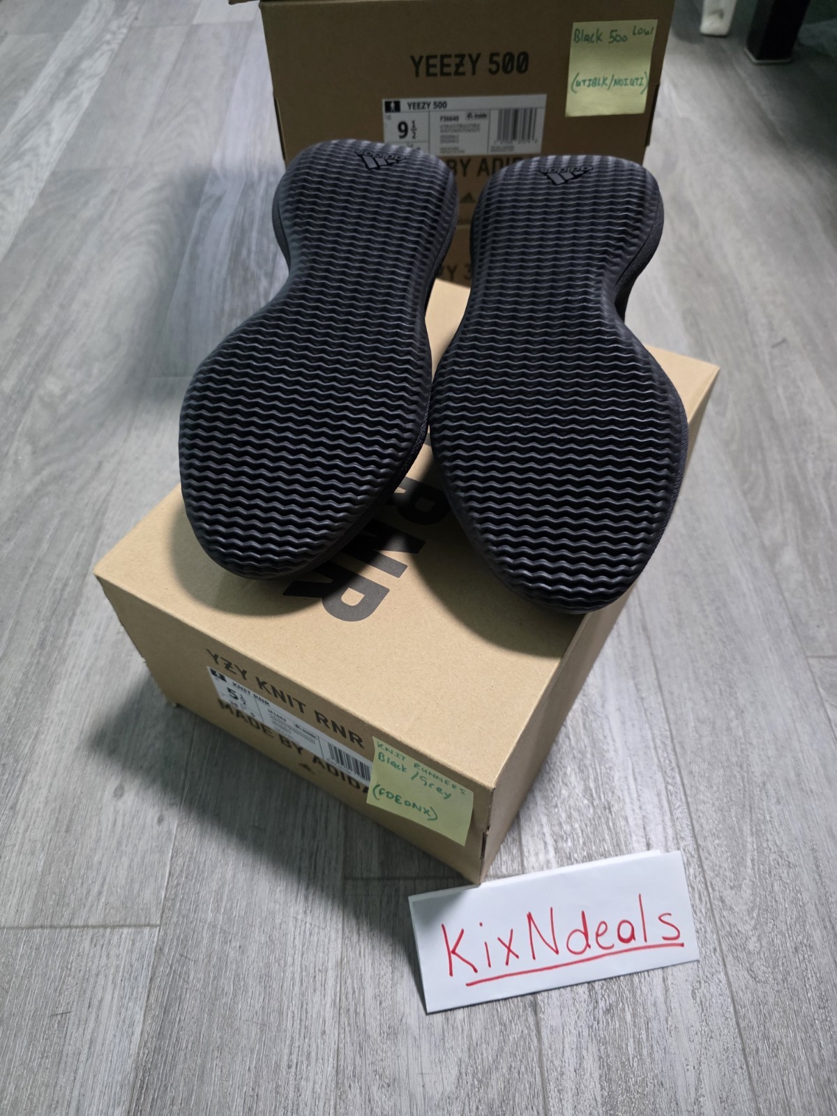 Authentic adidas Yeezy Knit Runner Low Stone Onyx IG7831 Size 5.5 foam FREE GIFT
