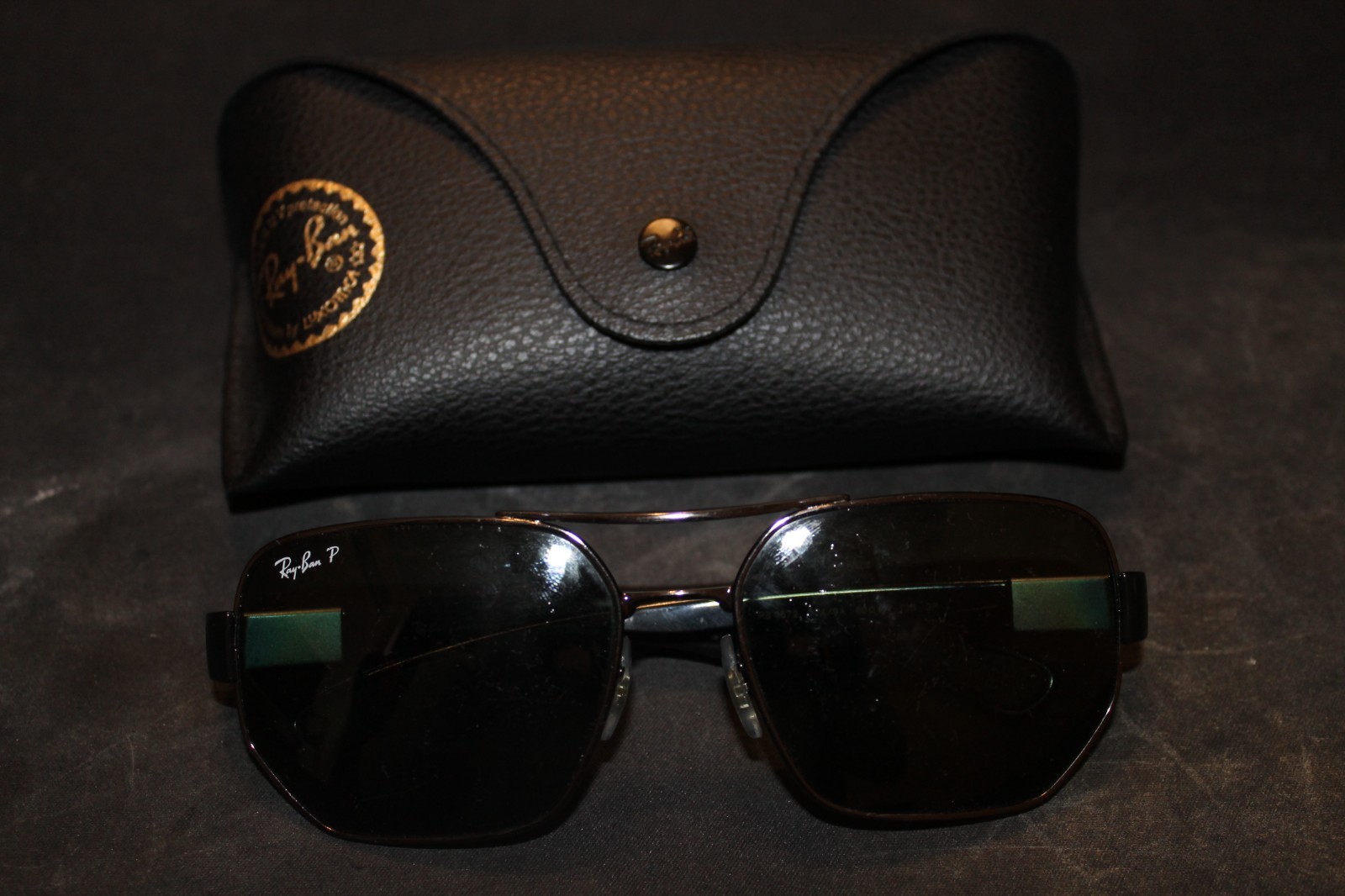 Made in Italy POLARIZED Ray Bans Shades Model RB3672